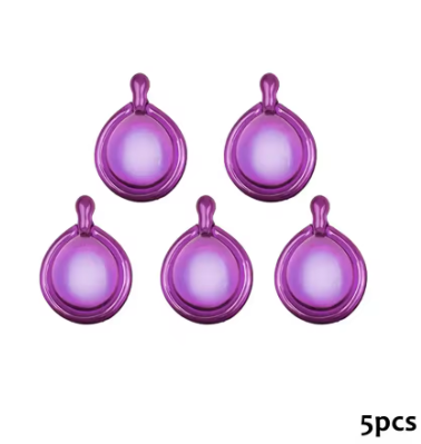 5 Cápsulas aceite nutritivo para el cabello reparador más brillo más suavidad y más sedoso.